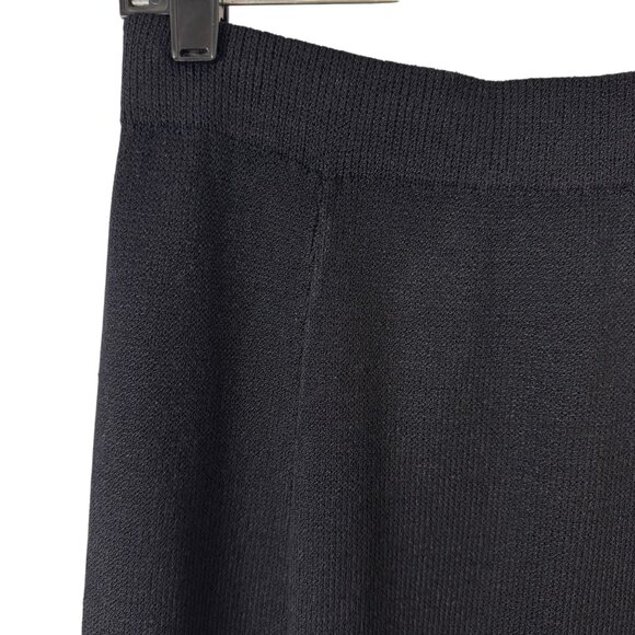 St. John Evening Black Maxi Skirt Women's Large READ Evening Minimalist Comfort - Picture 2 of 9